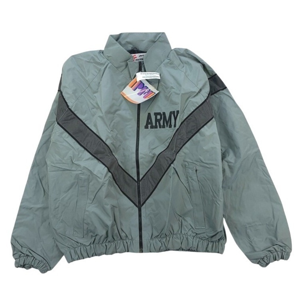 Skilcraft US Army PFU Training Jacket Mens M Short Gray Reflective Military NWT